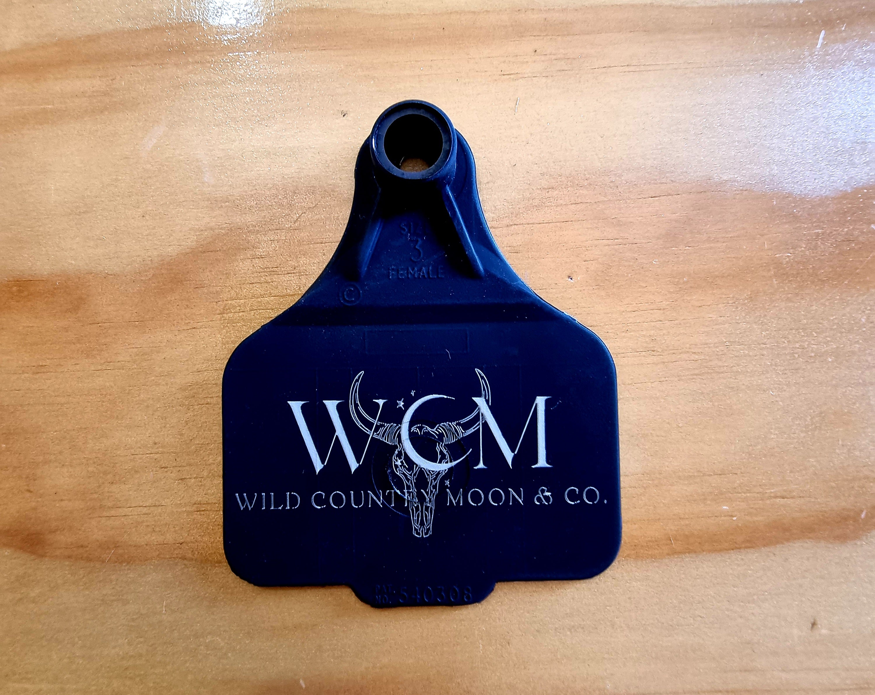 WCM Cattle Tag Key Rings