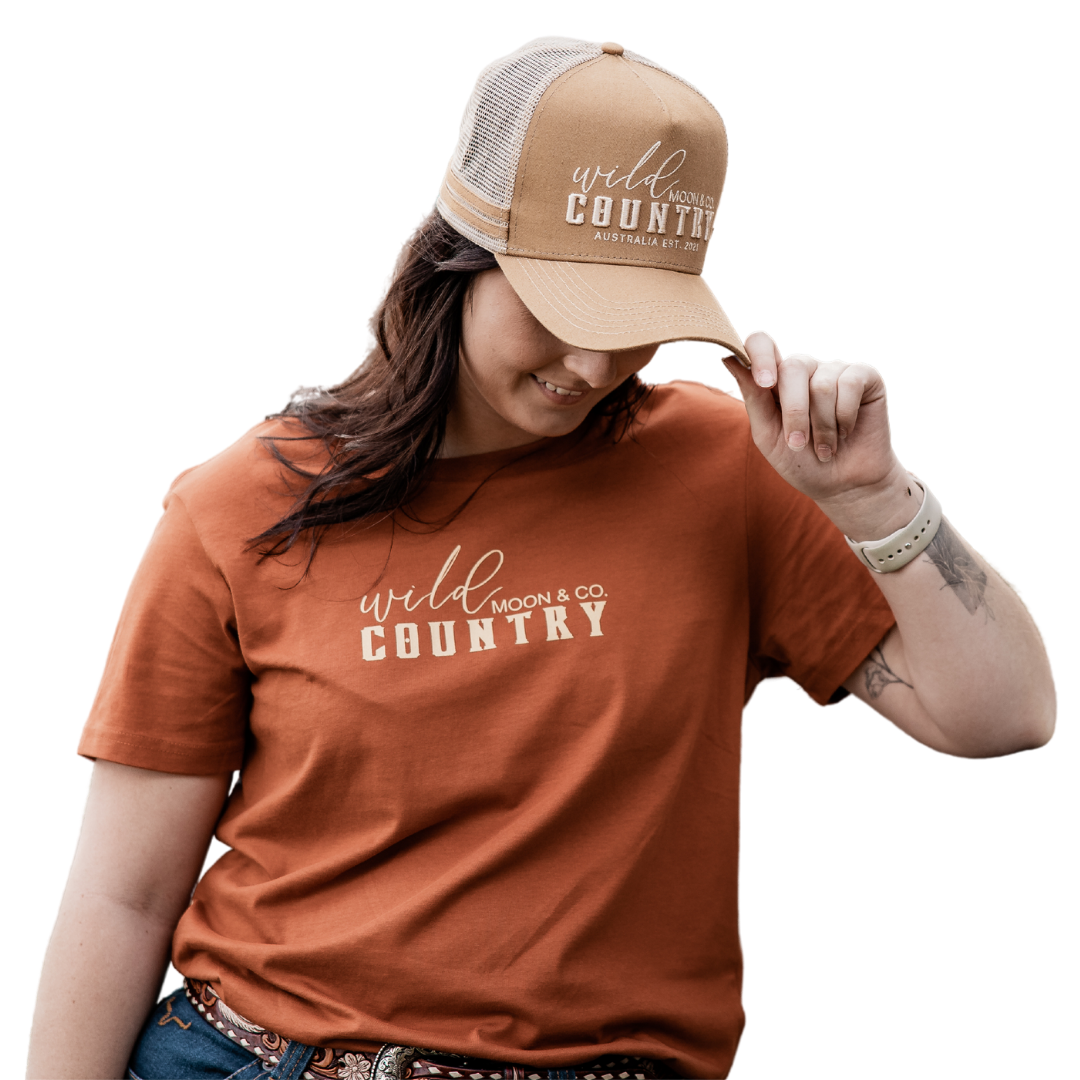 Out West Ladies Tee - Copper