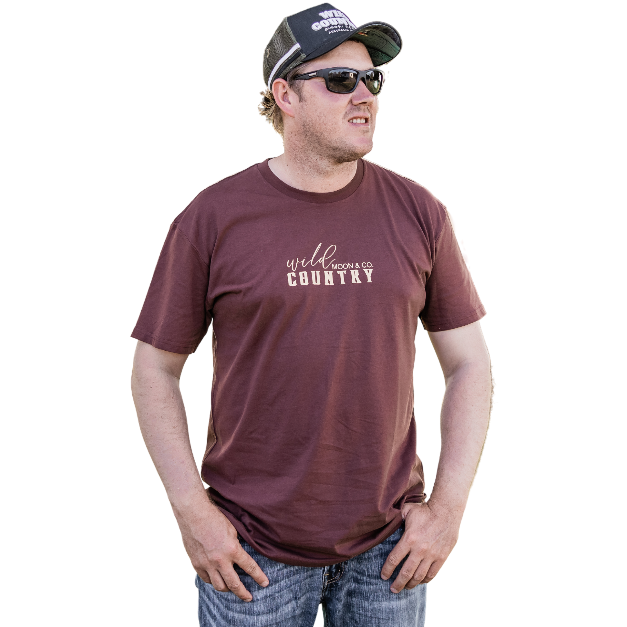 Out West Mens Tee - Chestnut